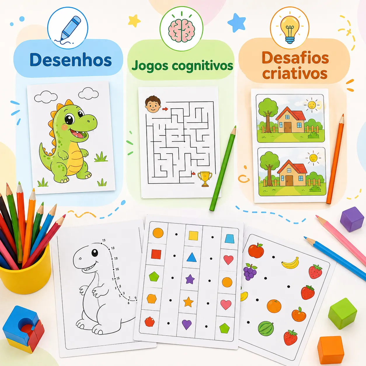 Ocupa mão e cérebro ao mesmo tempo
